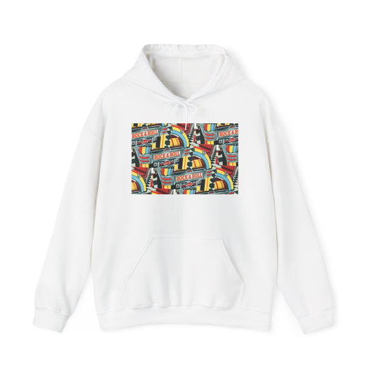 Sylish Hoodie 50's Jukebox Abstract